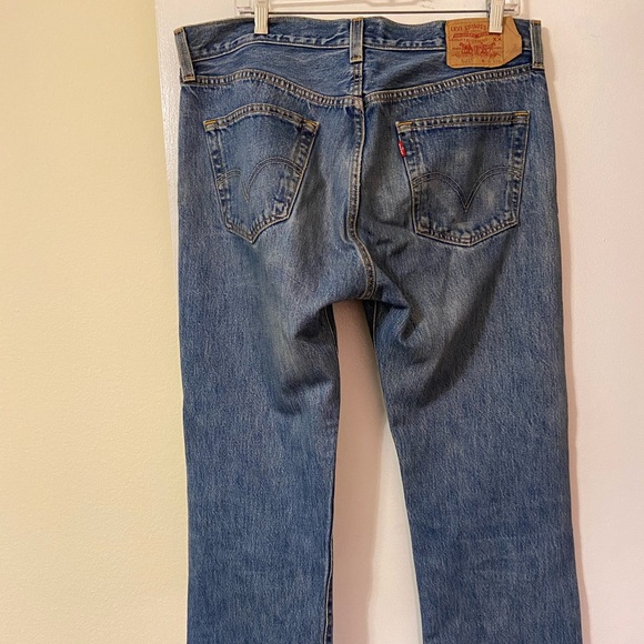Levi’s 501 Denim Blue Jeans - Picture 5 of 6